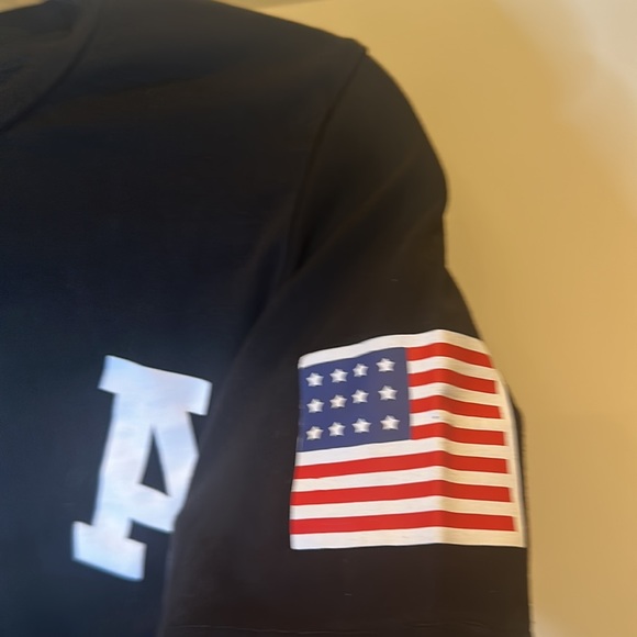 SweatyRocks Women's XS Black USA Short Sleeve Cropped T-Shirt - Picture 6 of 7